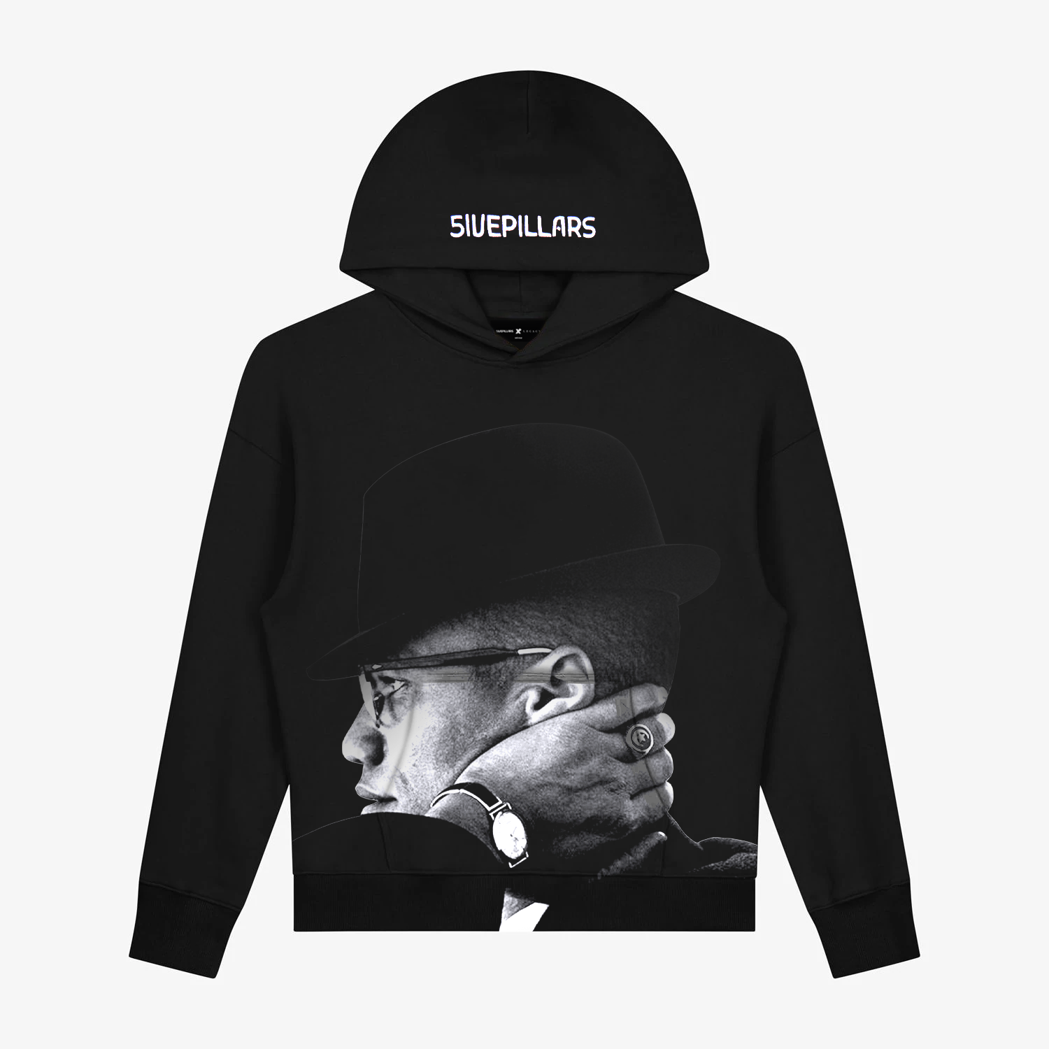 Malcolm X Hoodie Black