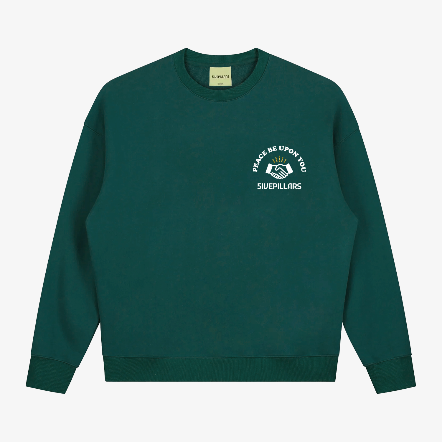 Peace Be Upon You Crewneck - Forest Green