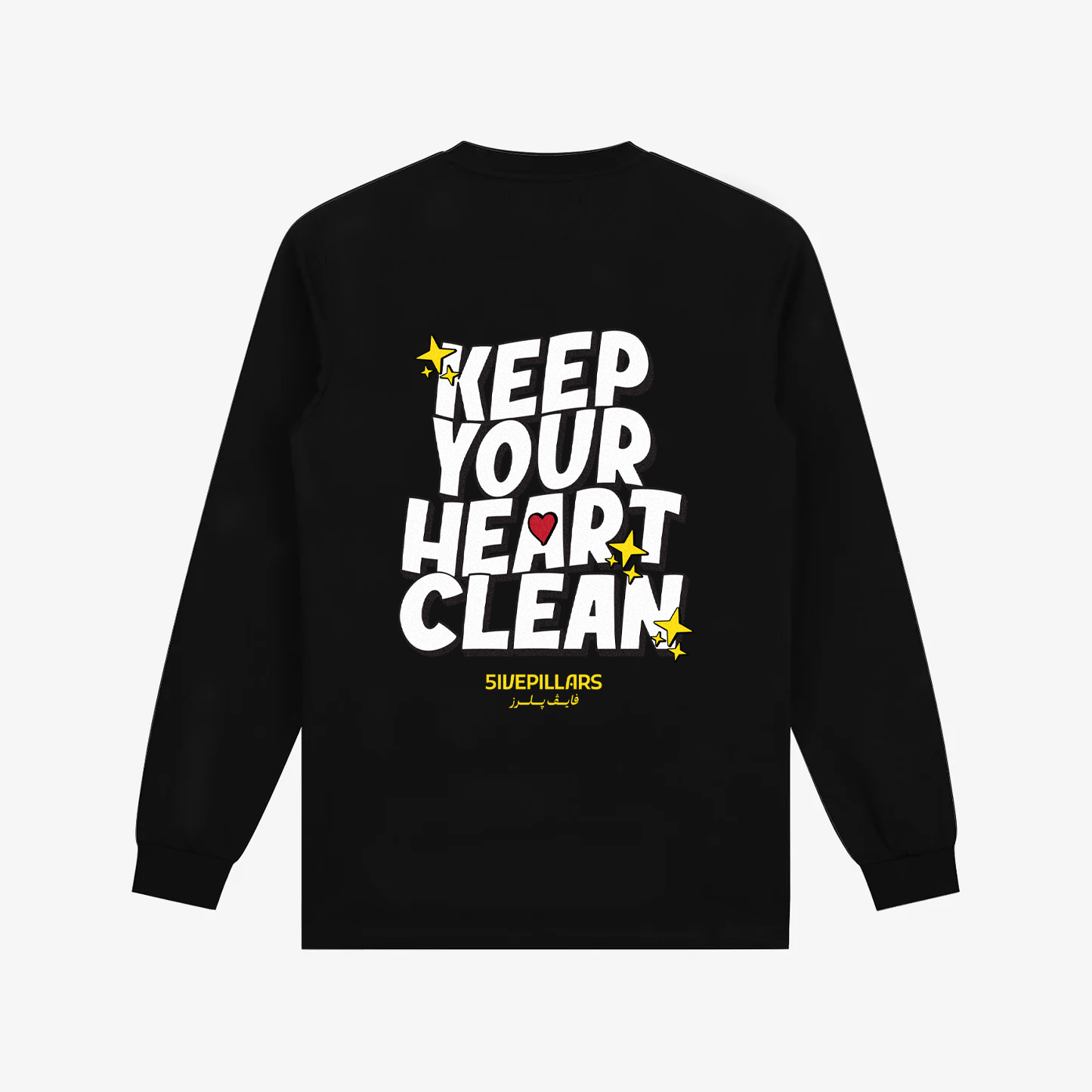 Clean Hearts LS Tee - Black