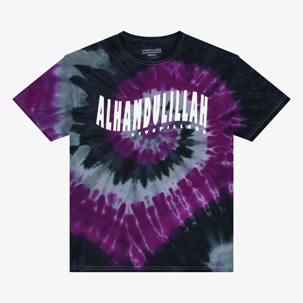 Alhamdulillah Tie Dye Tee - Purple