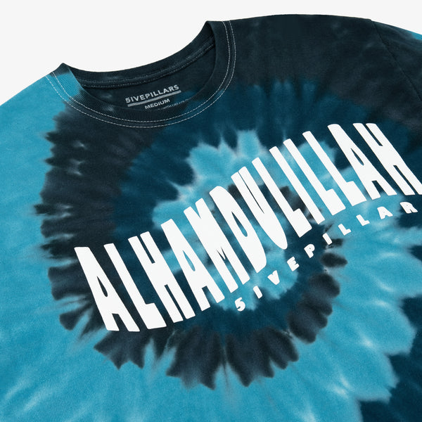 Alhamdulillah Tie Dye Tee - Blue hover